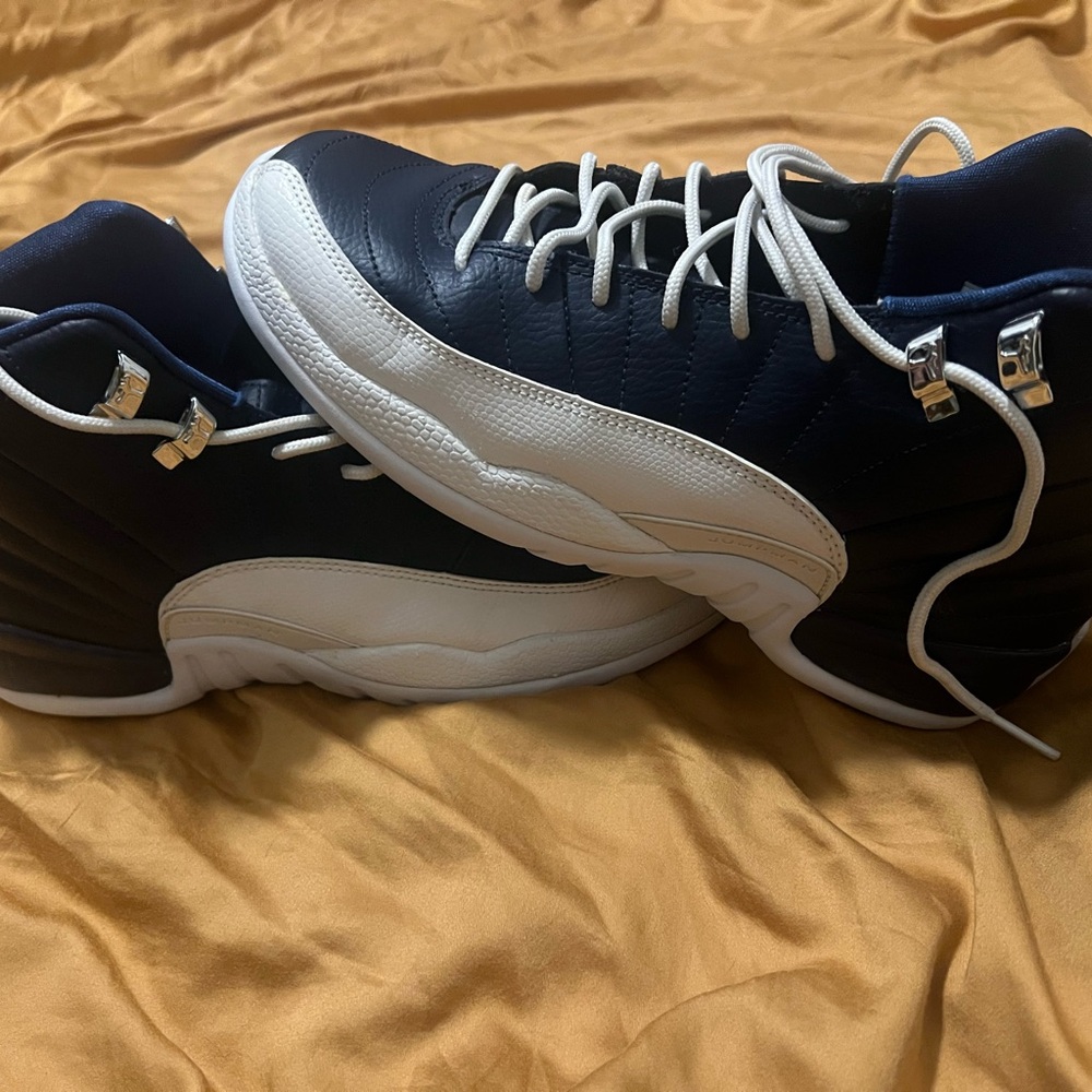 Nike Navy and White High-Top Sneakers